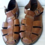Cole Haan Brown Leather Sandle Style Side Buckle Size 9B