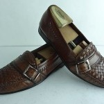 Cole Haan Bragano Mens Leather Dress Shoes Sz 9.5 M Brown Casual Slip On Loafers
