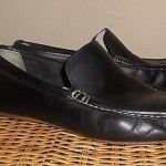 Cole Haan Men’s Black Leather Moccasin Driving Loafer Shoes (Size 9)