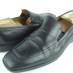 COLE HAAN LEATHER LOAFERS 11.5 M MENS CASUAL DRESS SHOES BLACK SLIP ON