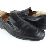 COLE HAAN LEATHER LOAFERS 11.5 M MENS CASUAL DRESS SHOES BLACK SLIP ON