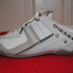 Diesel Korbin 2 ii White Cream Beige Mens Leather Trainers Athletic Shoe sz 8.5