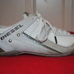 Diesel Korbin 2 ii White Cream Beige Mens Leather Trainers Athletic Shoe sz 8.5