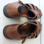 Cole Haan Brown Leather Sandle Style Side Buckle Size 9B