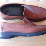 MENS Cole Haan brown slip on casual loafer shoes 10.5 M