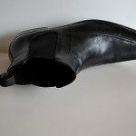 Men’s BOSS Hugo Boss ‘Metran’ Black Leather Fashion Ankle Boots, Size 12 M