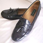 MEN’S SIZE 12 C  COLE HAAN  BLACK LEATHER CASUAL  LOAFERS SHOES