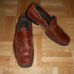 MENS COLE HAAN BROWN LEATHER LOAFERS SZ 8M