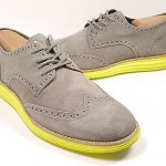 Cole Haan ‘LunarGrand’ Wingtip Mens Charcoal/Yellow size 9.5 M