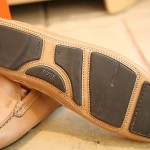 Men’s Hugo Boss Made in Italy Tan Leather Loafers Driving Shoes Size UK 6