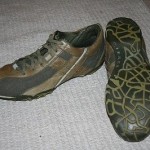 DIESEL Men Shoes Kaki Leather Upper & Suede Overlay Size 12