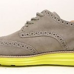 Cole Haan ‘LunarGrand’ Wingtip Mens Charcoal/Yellow size 9.5 M
