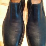 Mens shoes COLE HAAN Stratton black leather NIKE AIR slip on loafers sz 8.5 M
