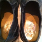 Mens shoes COLE HAAN Stratton black leather NIKE AIR slip on loafers sz 8.5 M