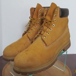 Mens sz 13 M tanned leather Timberland ankle work boots all terrain soles shoes