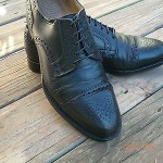 Cole Haan black leather Cap toe oxford,dress shoe Mens sz 8.5 M rv $198 USA