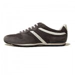 $225 Hugo Boss ORANGE Label Sneakers Grey White Mens Shoes 13 46 Trainers 12.5