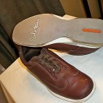 COLE HAAN NIKE AIR MEN BROWN LEATHER LACE UP OXFORD SHOES SZ 9.5 M