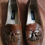 BRAGANO COLE HAAN BROWN LEATHER  TASSEL LOAFERS SHOES SZ 8 M MADE ITALY