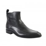 Hugo Boss Black Leather Ankle Boots Shoes US 12 EU 45
