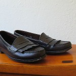 COLE HAAN DARK CHOCOLATE  Brown Leather Tassel Slip-On Loafers – US 8.5 M