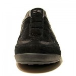$195 Hugo Boss Sneakers Mens Black Shoes 10 43 Trainers Walking .5 Pull on Kicks