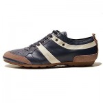 $295 Hugo Boss ORANGE Lace-up Sneakers Navy Blue Mens Shoes 12 45 Trainers 11.5