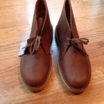 CLARKS MENS DESERT BEESWAX LEATHER BOOTS size 10 US New