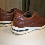 COLE HAAN NIKE AIR MEN BROWN LEATHER LACE UP OXFORD SHOES SZ 9.5 M
