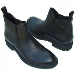 Italian HUGO BOSS Black Ankle Dress Boots Welted Army Motorcycle Hiking Street
