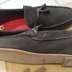 Diesel Men’s Fashion Loafers Grahl Anthracite Leather Boat Shoes sz 12 nwt $160.