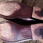 Men Cole Haan burgundy leather penny loafers slip on shoes size 6.5 E