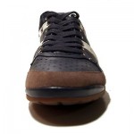 $295 Hugo Boss ORANGE Lace-up Sneakers Navy Blue Mens Shoes 12 45 Trainers 11.5
