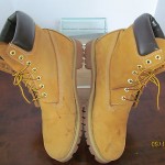 Mens sz 13 M tanned leather Timberland ankle work boots all terrain soles shoes