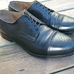 Cole Haan black leather Cap toe oxford,dress shoe Mens sz 8.5 M rv $198 USA