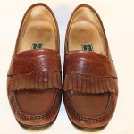 COLE HAAN  Men’s Size 12 LOAFERS Brown Leather SLIP-ON Shoes Fringe Tassle USA