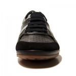 $295 Hugo Boss ORANGE Label Lace-up Sneakers Black Mens Shoes 8 41 Trainers 7.5