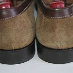 Cole Haan Brown Tan Suede Leather Loafer Slip On Shoe Size 9.5M