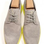 Cole Haan ‘LunarGrand’ Wingtip Mens Charcoal/Yellow size 9.5 M