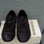 Diesel casual shoes size 11 us new in box coffee /black