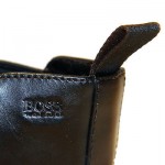 $295 New HUGO BOSS Black Ankle Dress Boots Mens 12 45 Casual Pull-on 12.5 45.5