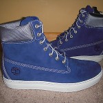 TIMBERLAND EARTHKEEPERS NEWMARKET CUPSOLE 6 INCH BOOT SZ 10 BLUE NUBUCK 6700R