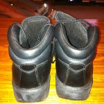 Timberland Boots Size 7.5 Waterproof Seamless Black Leather worn once