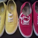 Lot of 4 pairs of Mens Size 9 Vans shoes USED