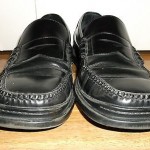 Cole Haan Santa Barbara Mens Black Polished Leather Loafers Nike Air Soles Sz 12