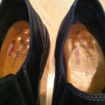 Mens shoes COLE HAAN Stratton black leather NIKE AIR slip on loafers sz 8.5 M