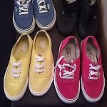 Lot of 4 pairs of Mens Size 9 Vans shoes USED