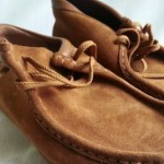Clarks Original  Wallabee Men size 9 Brown Nubuck Leather shoes DEFECTS