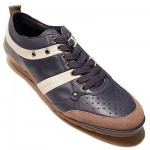 $295 Hugo Boss ORANGE Lace-up Sneakers Navy Blue Mens Shoes 12 45 Trainers 11.5