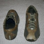 DIESEL Men Shoes Kaki Leather Upper & Suede Overlay Size 12